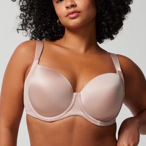 NWT Soma 36G Stunning Support Smooth Full Cover Underwire Bra Adobe Rose Satin
